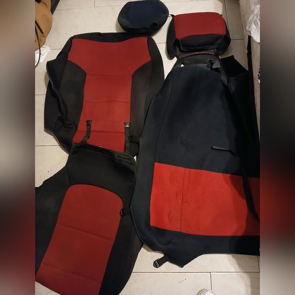 CoverKing front driver & passenger seat covers (headrest covers included) - Picture 1 of 2